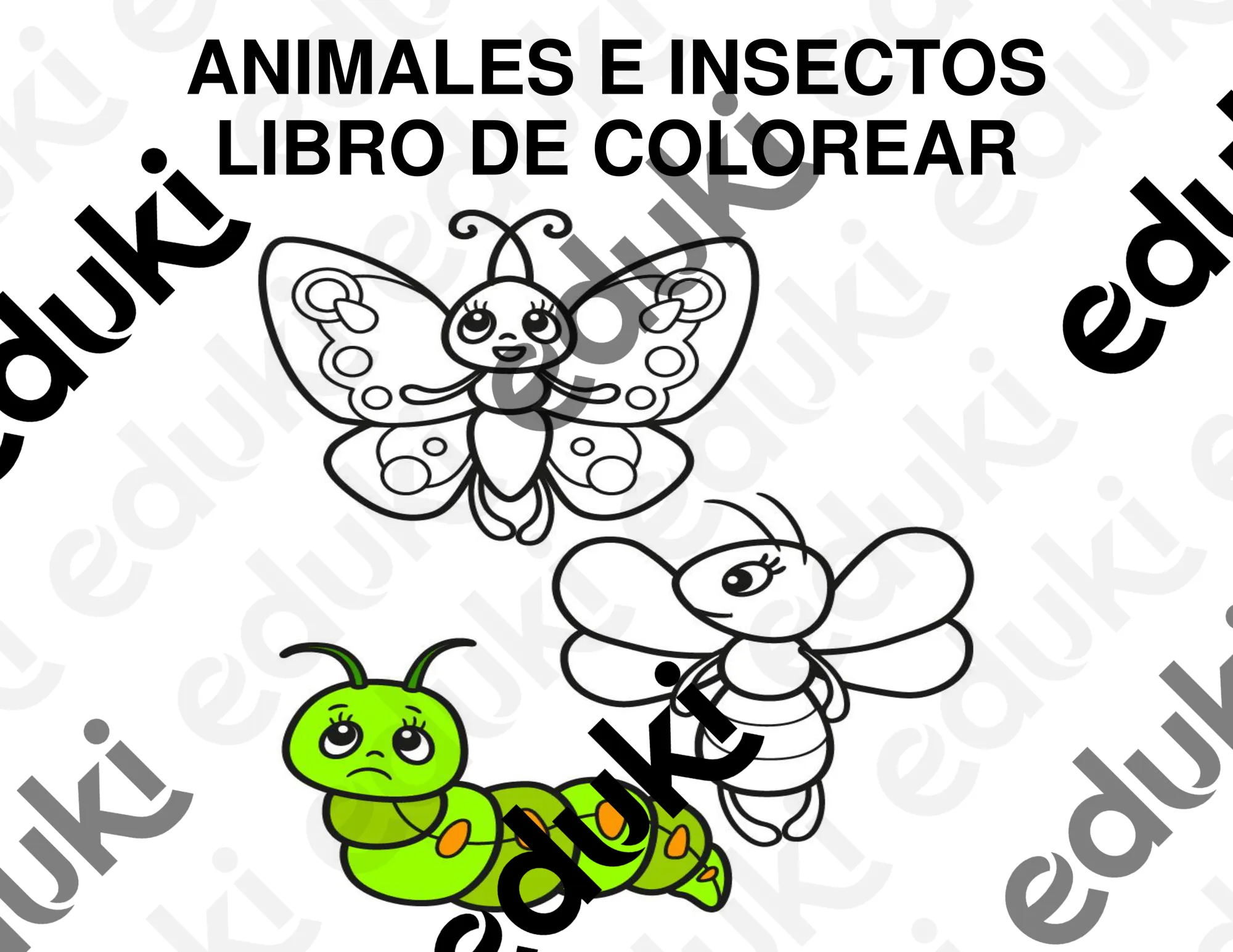 ANIMALES E INSECTOS - LIBRO PARA COLOREAR - material didáctico de las asignaturas Educación Artística / Artes & Ciencias naturales ANIMALES E INSECTOS - LIBRO PARA COLOREAR - material didáctico de las asignaturas Educación Artística / Artes & Ciencias naturales