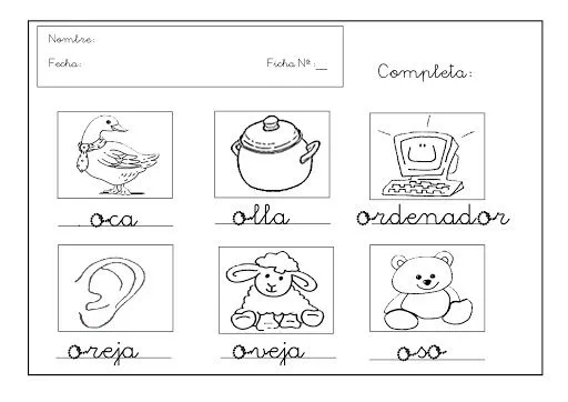 Objeto con letra o - Imagui