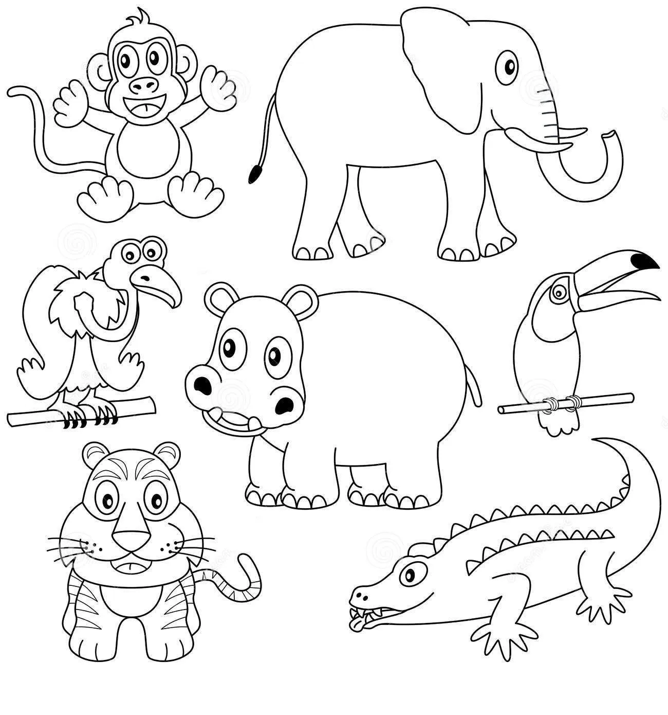 Animales mamiferos para colorear