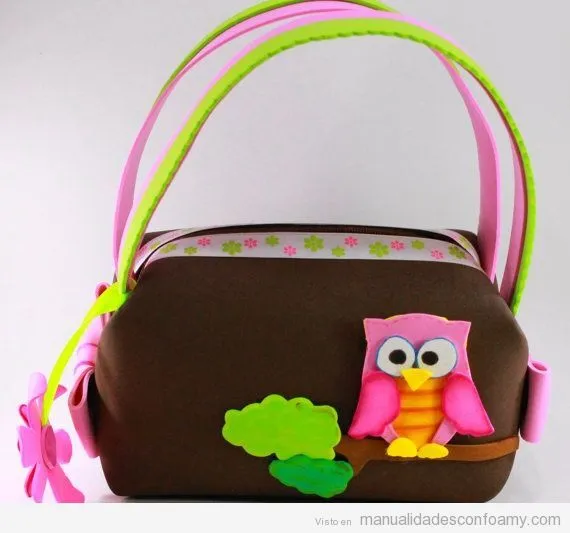 Bolso | Manualidades con Foamy | Fotos, Ideas tutoriales y ... Bolso | Manualidades con Foamy | Fotos, Ideas tutoriales y ...