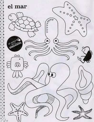 Animales del mar en foami - Imagui