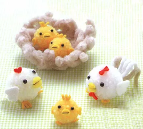 Animales con pompones de lana ~ Portal de Manualidades Animales con pompones de lana ~ Portal de Manualidades