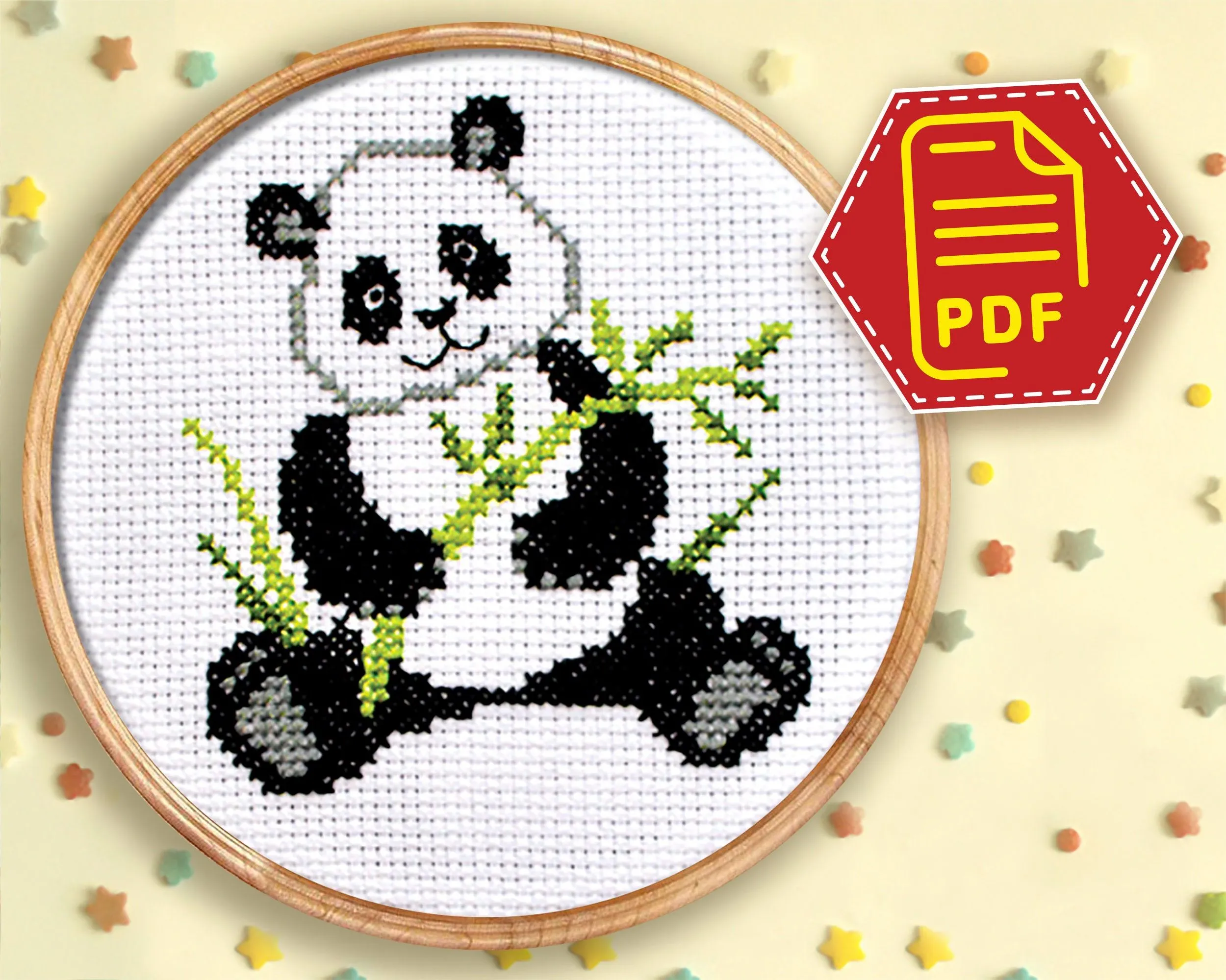 Animales en punto de cruz patron Panda Descargar en PDF - Etsy México Animales en punto de cruz patron Panda Descargar en PDF - Etsy México