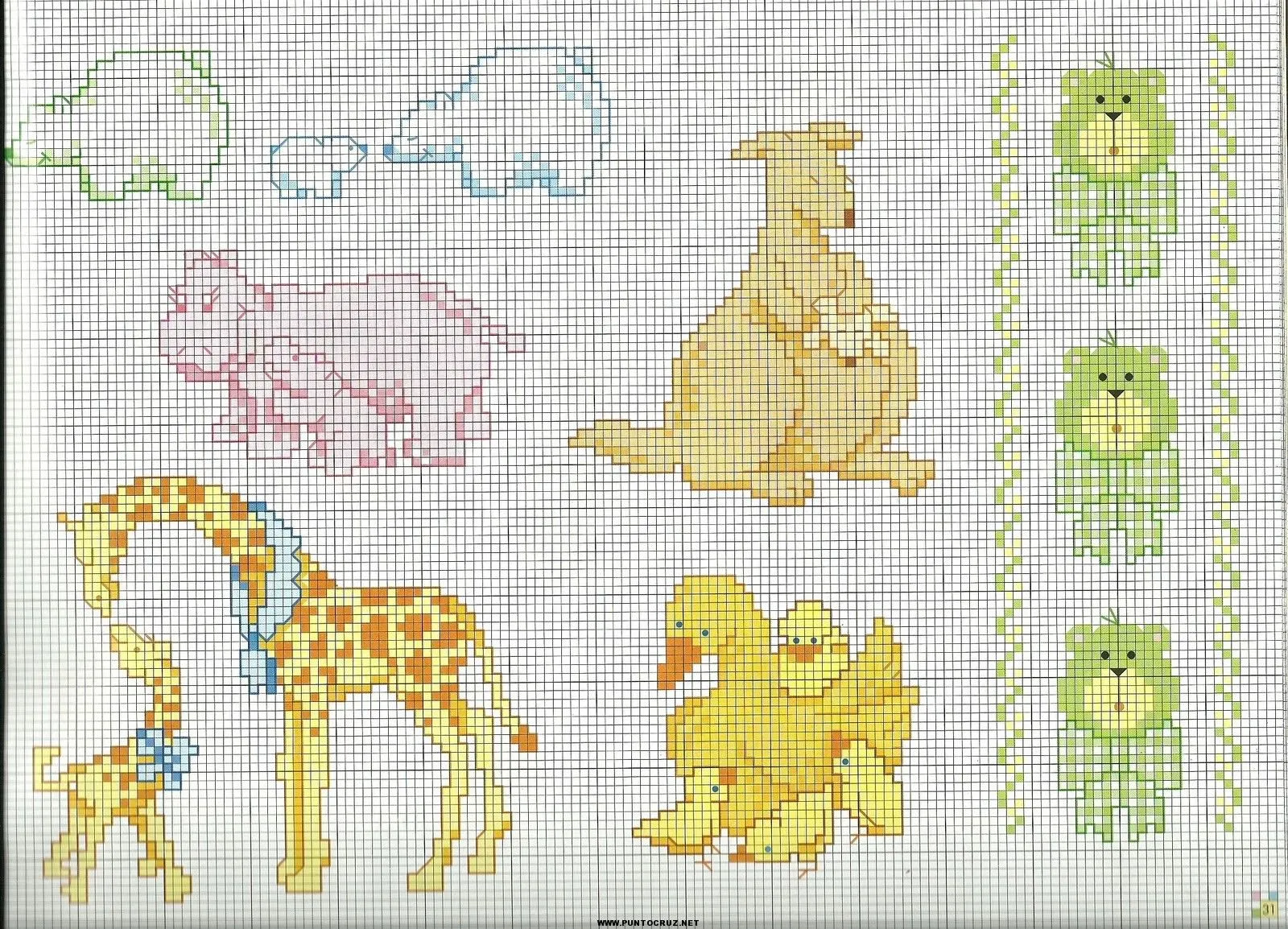 Varios Animales en punto cruz | Punto de cruz - Colección de ... Varios Animales en punto cruz | Punto de cruz - Colección de ...
