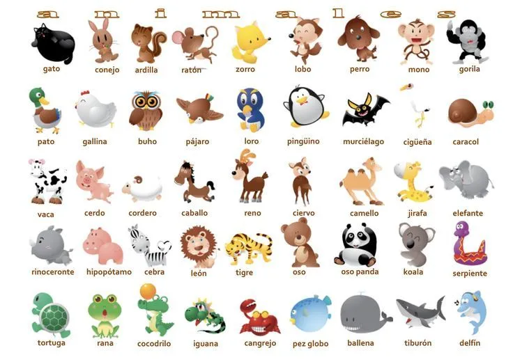 Animales | Enseñar español | Pinterest | Animales