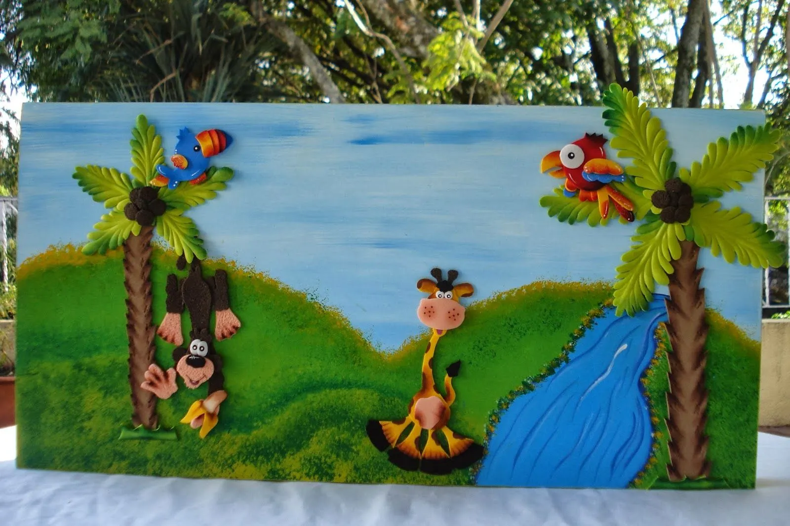 Animales de la selva en foami - Imagui