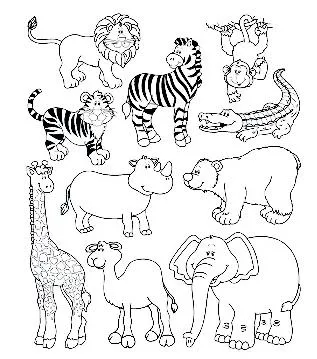 ... animales de la selva sirve para reforzar los nombres de los animales