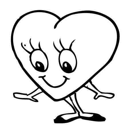 Pinto Dibujos: Corazón tierno para colorear Pinto Dibujos: Corazón tierno para colorear