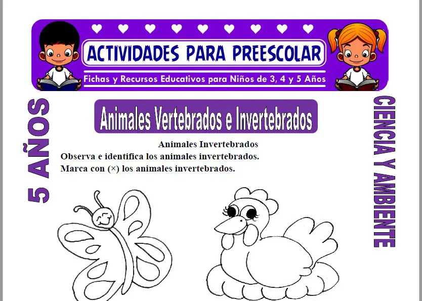 Animales Vertebrados e Invertebrados para Niños de 5 Años | 2023 Animales Vertebrados e Invertebrados para Niños de 5 Años | 2023