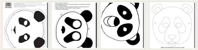 Mascara oso panda foami - Imagui