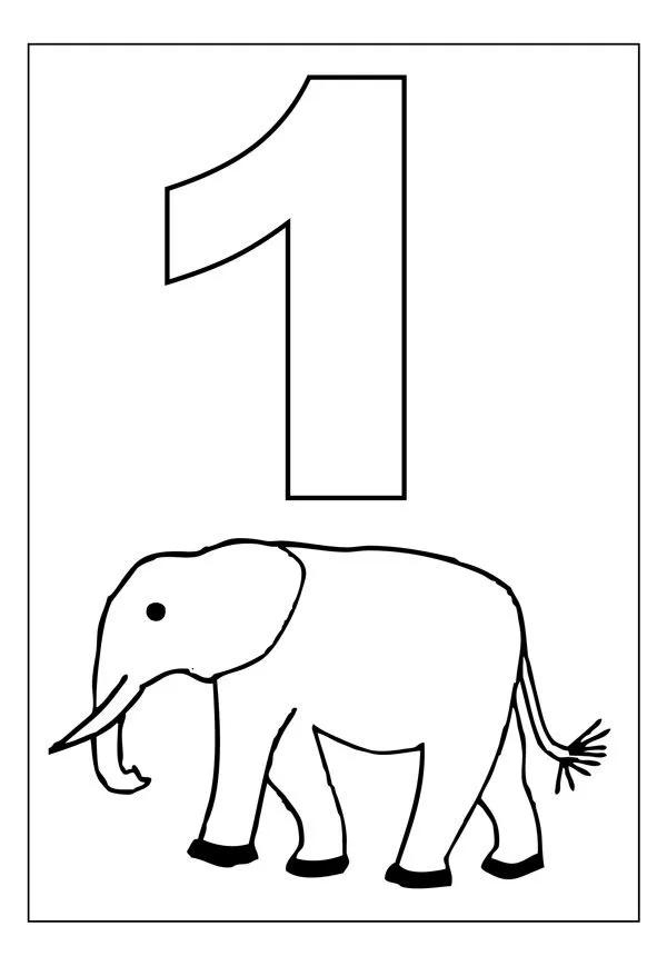 Con animali numero uno da colorare per bambini - disegni da colorare e stampare gratis immagini per bambini Disney Con animali numero uno da colorare per bambini - disegni da colorare e stampare gratis immagini per bambini Disney