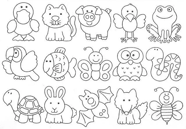 Animalitos para colorear | Dibujos para colorear | Pinterest Animalitos para colorear | Dibujos para colorear | Pinterest