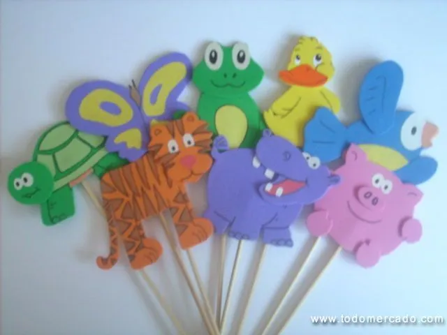Manualidades goma eva animale - Imagui
