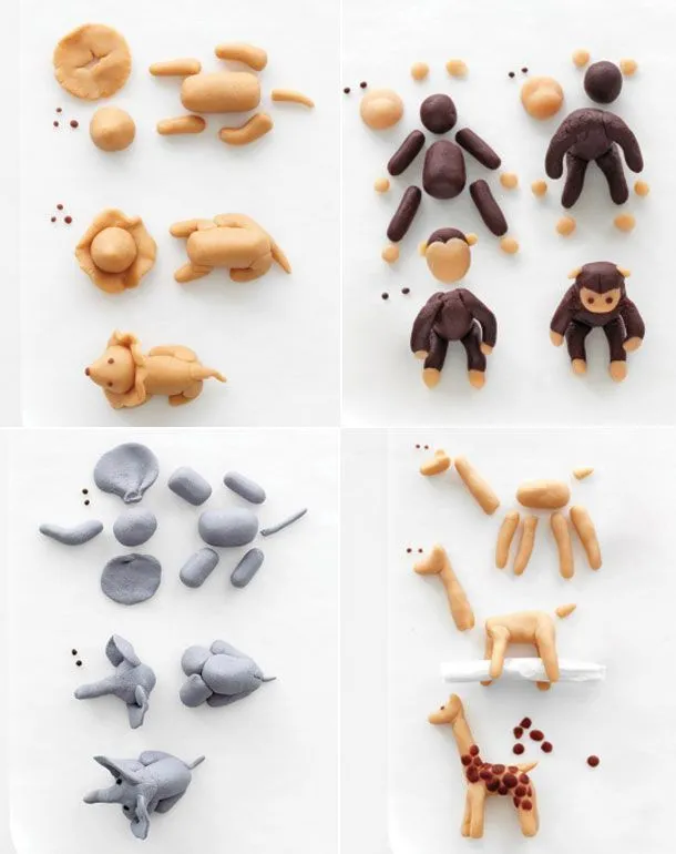 animalitos de la selva en masa flexible paso a paso | porcelana ... animalitos de la selva en masa flexible paso a paso | porcelana ...