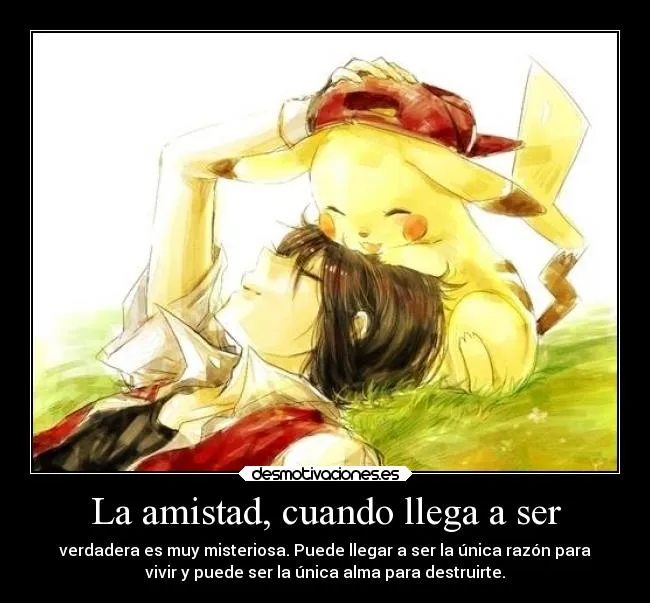 Anime con frases amistad - Imagui