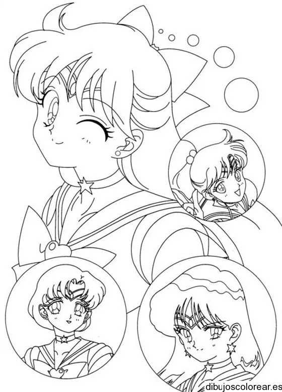 Animes para colorear de amistad - Imagui