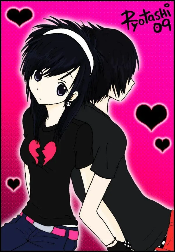 Anime Emo Love Drawings