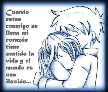 Animes de amor con frases - Imagui