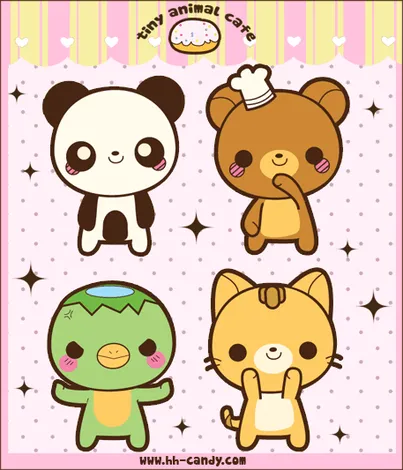 Chibis de animales - Imagui