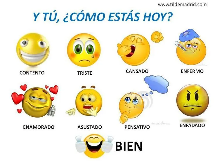Estados de ánimo - emoticones | Vocabulario y expresiones hechas ... Estados de ánimo - emoticones | Vocabulario y expresiones hechas ...