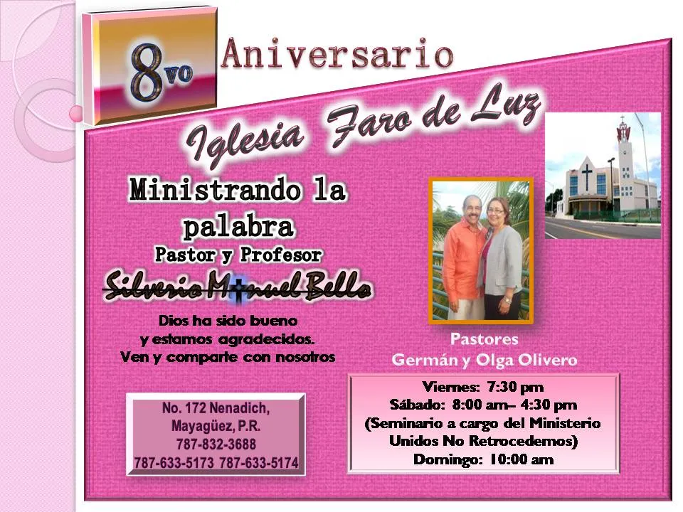 Aniversario Iglesia Evangélica Ind. Faro de Luz | Elfaroestaencendido Aniversario Iglesia Evangélica Ind. Faro de Luz | Elfaroestaencendido