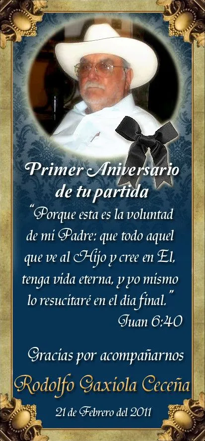 Recuerdo primer aniversario luctuoso | Flickr - Photo Sharing! Recuerdo primer aniversario luctuoso | Flickr - Photo Sharing!