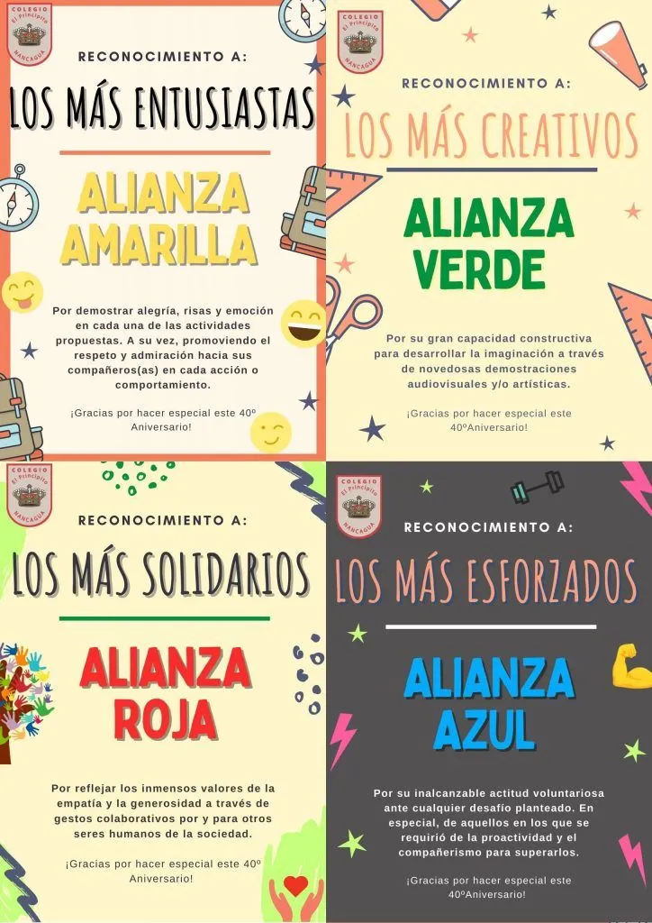 ANIVERSARIO Nº40 / RECONOCIMIENTO PARA LAS ALIANZAS – Colegio El Principito ANIVERSARIO Nº40 / RECONOCIMIENTO PARA LAS ALIANZAS – Colegio El Principito