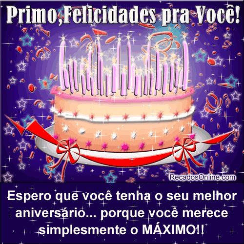 Aniversário de Primo - Imagens, Mensagens e Frases para Facebook