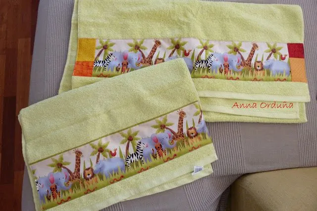 Anna Orduña - Mi Rincón de Patchwork: Colcha y Toallas para Biel Anna Orduña - Mi Rincón de Patchwork: Colcha y Toallas para Biel