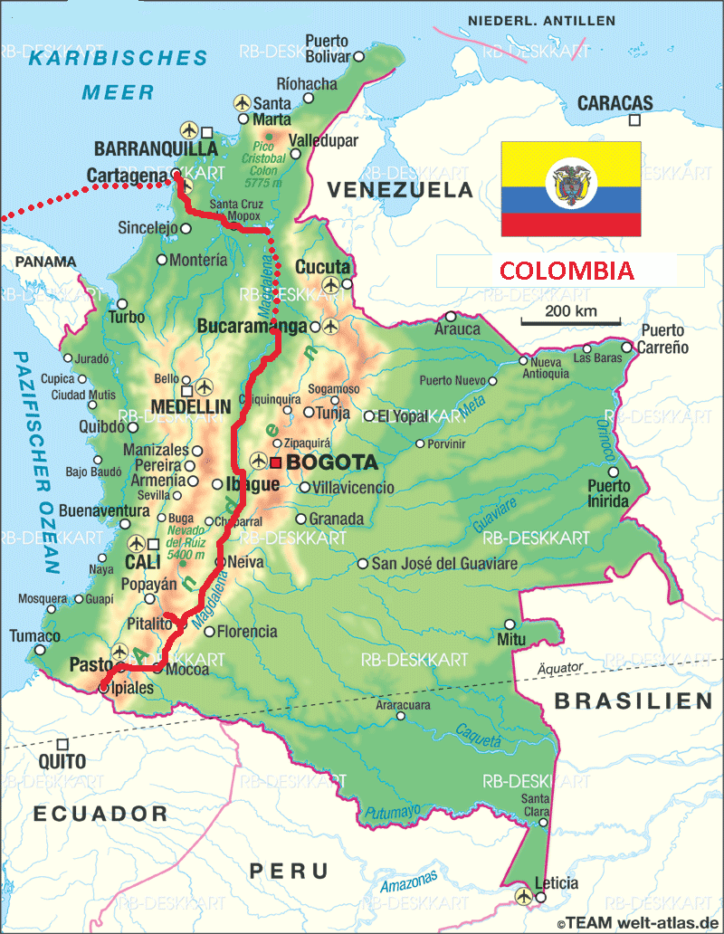Año 1908 - Nuevo mapa político Colombiano | Monopolio Informativo
