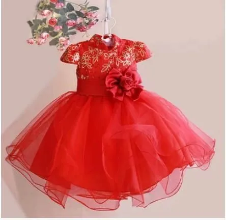 Año nuevo vestidos para niñas vestidos del tutú de la manga de la ...