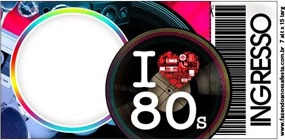 Años 80: Invitaciones para Imprimir Gratis. | Ideas y material ... Años 80: Invitaciones para Imprimir Gratis. | Ideas y material ...