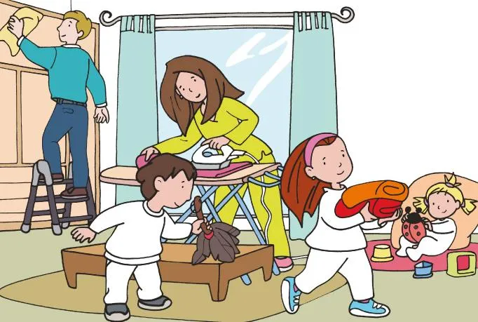 Tres años, mil ilusiones: Tareas domésticas Tres años, mil ilusiones: Tareas domésticas