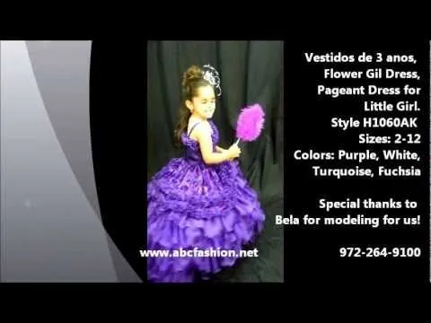 3 Anos Purple Dresses, Vestidos de Tres Anos, Flower Girl Dresses ...
