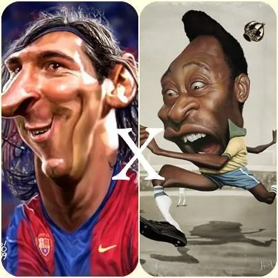 ANOTANDO FUTBOL *: CARICATURAS DE VARIOS CRACKS JUNTOS