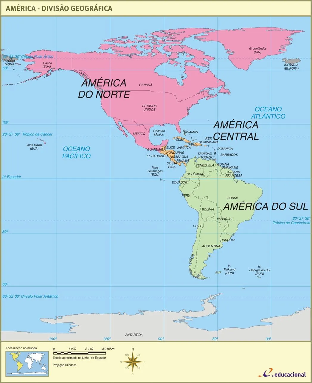 ANTENADO COM GEOGRAFIA...: "DESVENDANDO A AMÉRICA"