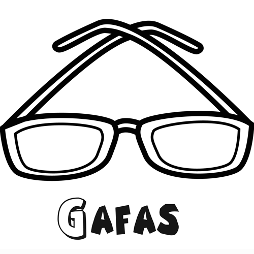 Dibujos de lentes para colorear - Imagui