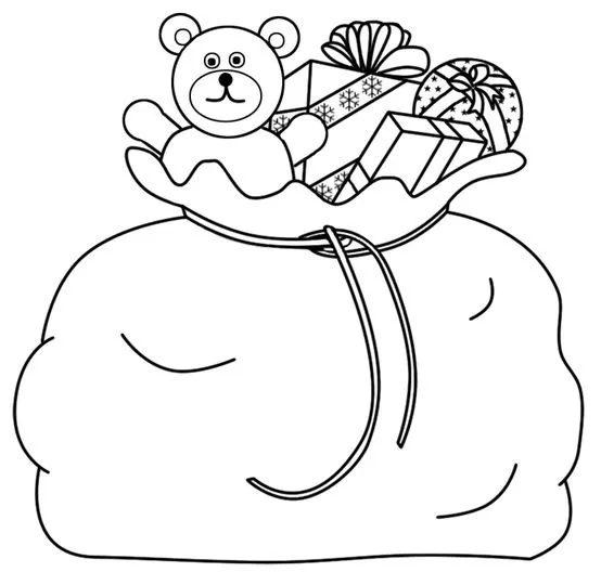 Anterior: Dibujo De Papá Noel Llevando Un Saco De Regalos Para Los ...