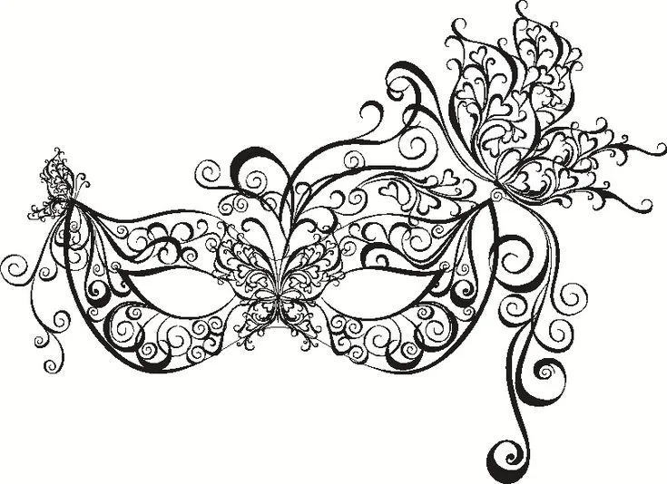 Antifaces de carnaval para colorear | Disney | Pinterest | Dibujo ... Antifaces de carnaval para colorear | Disney | Pinterest | Dibujo ...