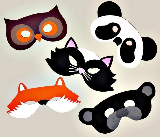 5 Antifaces infantiles para imprimir gratis | Manualidades 5 Antifaces infantiles para imprimir gratis | Manualidades