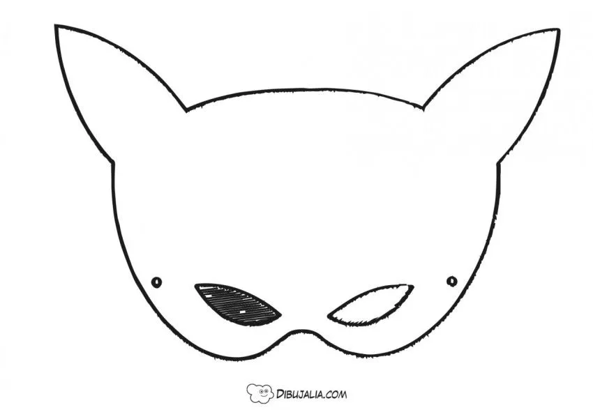 Antifaz de animal felino - Dibujo #1076 - Dibujalia - Dibujos para Colorear y Recursos Educativos Antifaz de animal felino - Dibujo #1076 - Dibujalia - Dibujos para Colorear y Recursos Educativos