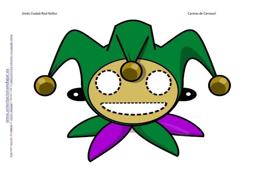 Caretas de Carnaval II (Mago y Arlequin ) -Orientacion Andujar