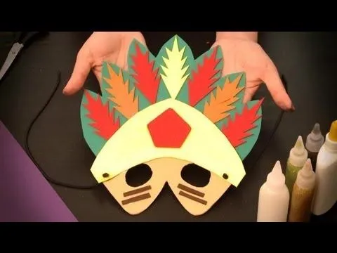 Cómo hacer un antifaz de cacique indio : Antifaces de personajes ... Cómo hacer un antifaz de cacique indio : Antifaces de personajes ...