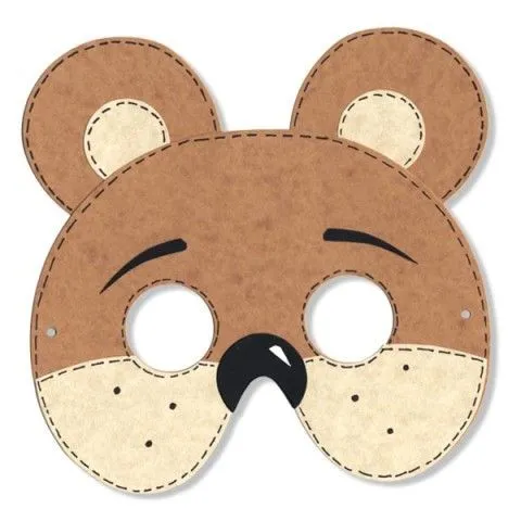 Mascaras de oso para colorear - Imagui