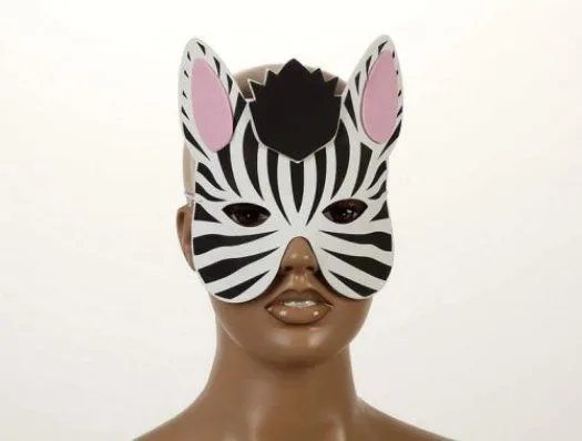 Mascaras de cebra en foami - Imagui