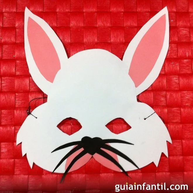 Antifaz de conejo. Manualidades de Carnaval Antifaz de conejo. Manualidades de Carnaval