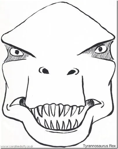 Antifaz de dinosaurios - Imagui
