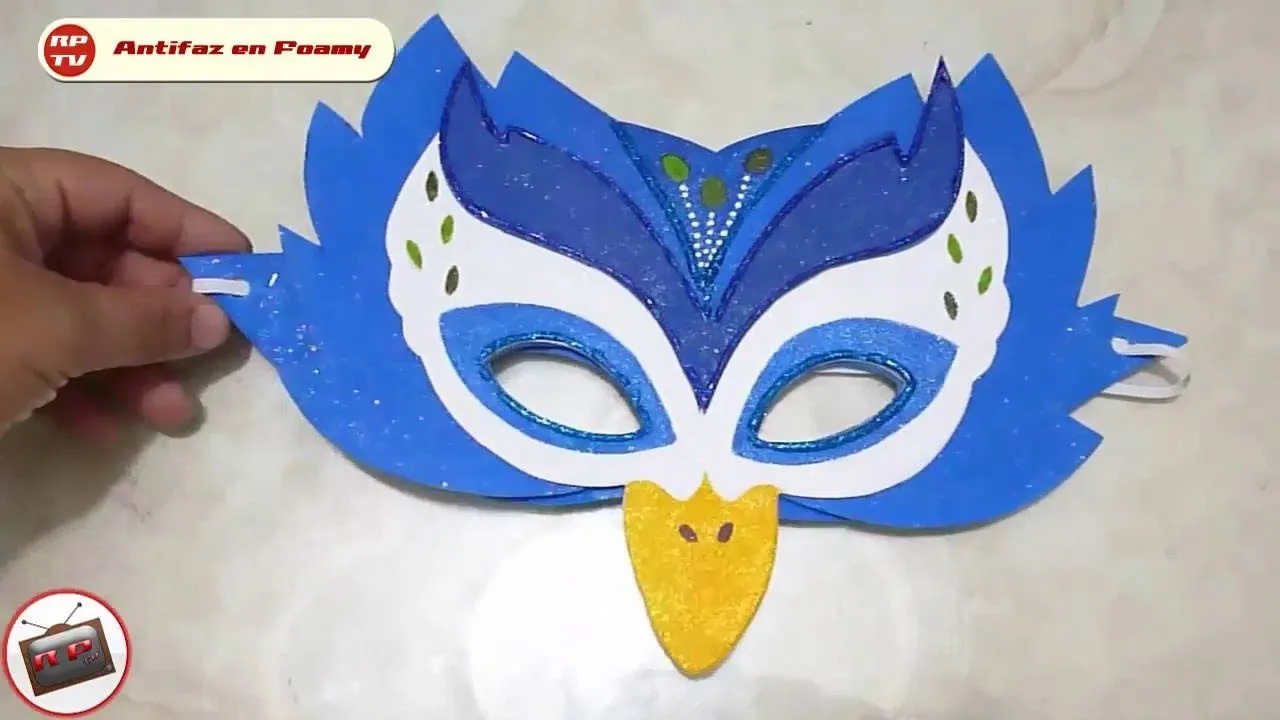Antifaz en Foamy - YouTube