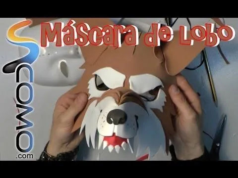 Cómo hacer una máscara de lobo feroz (1/2) - YouTube Cómo hacer una máscara de lobo feroz (1/2) - YouTube