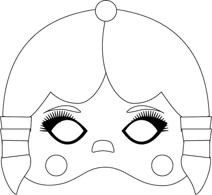 Colorea máscaras de personajes | CIBERCUENTOS